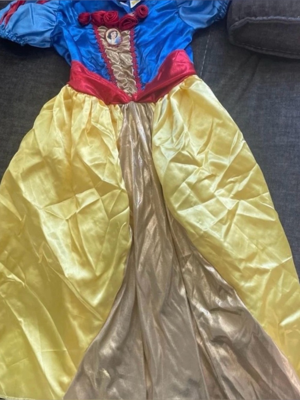 Disney Snow White Classic Dress Costume princess Girls Size 7-8 Halloween Dress